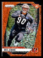 2024 Panini Prizm Kris Jenkins Orange Disco Rookie #364 Cincinnati Bengals RC