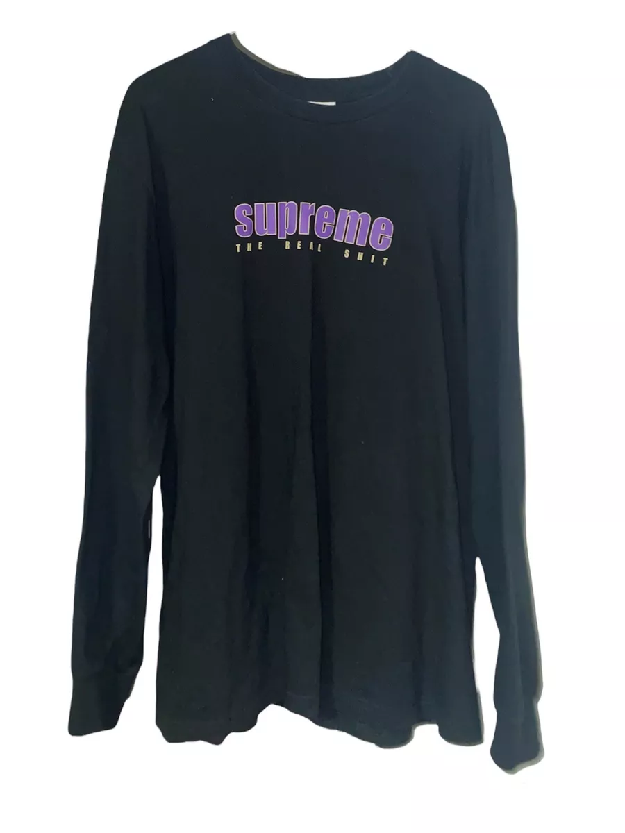 Supreme The Real Tee Long sleeve Black Mens Size M