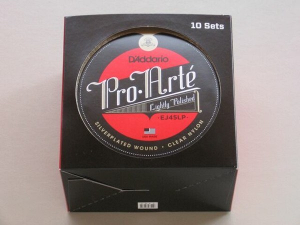 10 Sets D'Addario EJ45 Pro-arte Classical Nylon Guitar Strings Normal