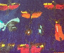 25b Miss Albright Htf Anthropologie Beaded Clutch Bag Butterfly Beetle Dragonfly
