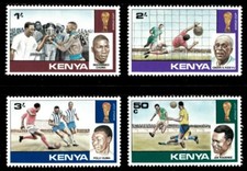 Kenya 1978 - 1978 World Cup Championship - Set of 4 Stamps - Scott 113-16 - MNH