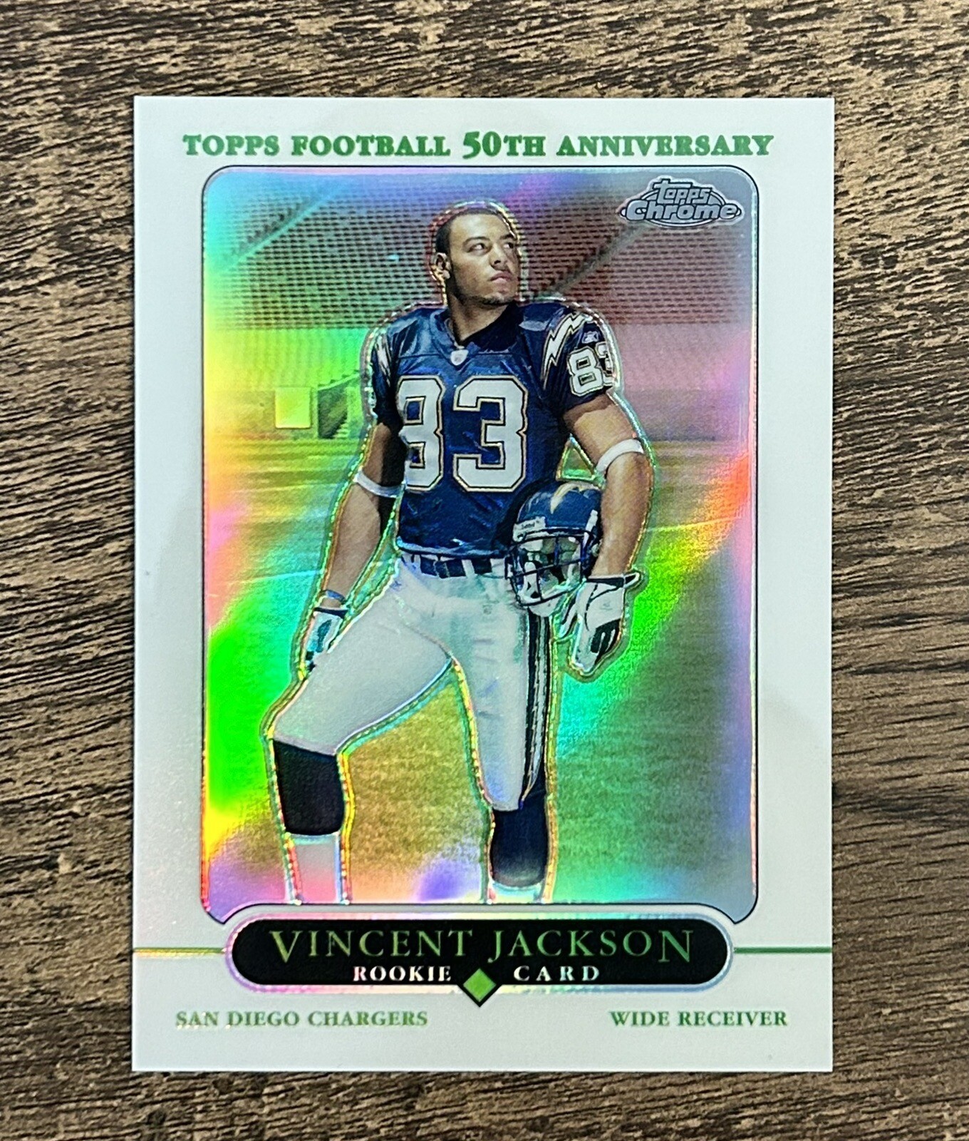 2005 Topps Chrome #179 Vincent Jackson Rookie RC Refractor