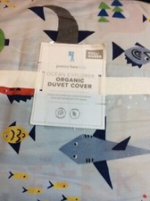 Pottery Barn Kids F/Q Ocean Explorer Organic Duvet NWT Full/Queen Blue Multi