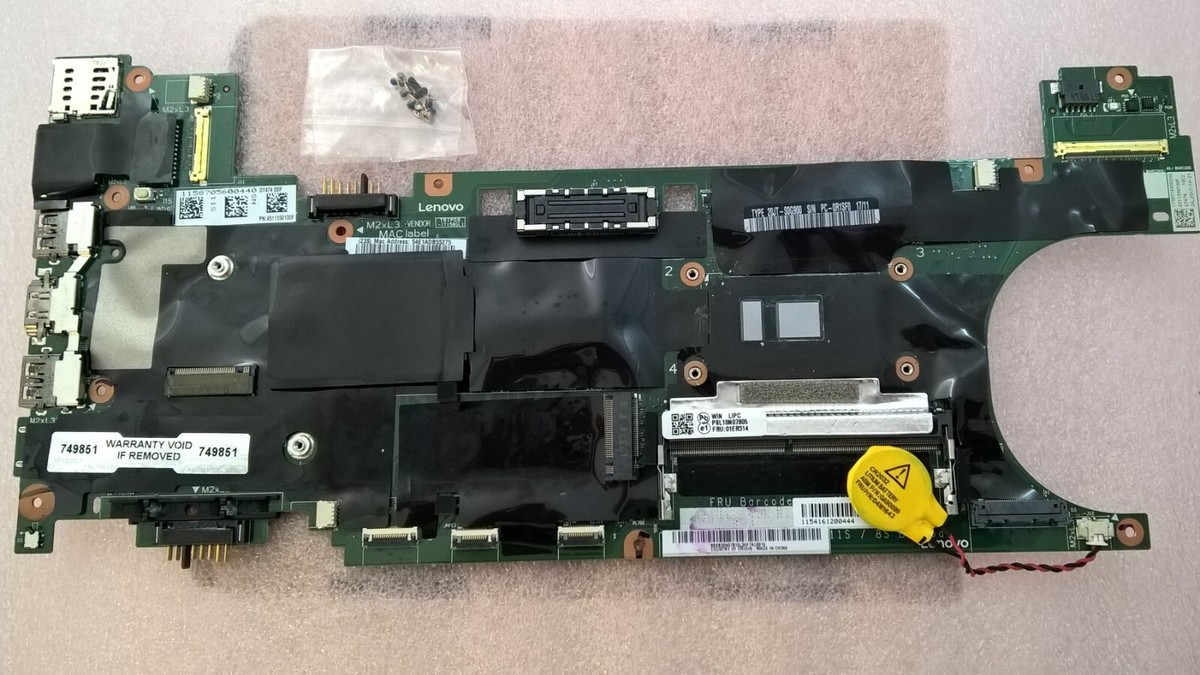Lenovo ThinkPad T470s Motherboard with i7-6600U 2.6GHz CPU + 4GB