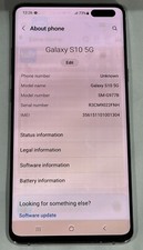 Samsung Galaxy S10 5G - 256GB - Silver (Unlocked) Smartphone - Shades