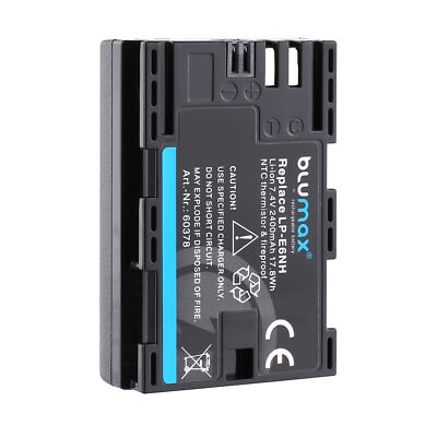 Blumax Akku  für Canon LP-E6NH  EOS R5 R6 R7 7D Mark III / IV LP-E6N  2400 mAh