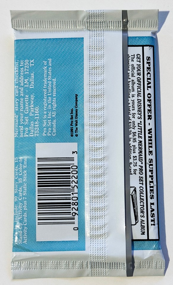 Disney The Little Mermaid Pro Set Trading Cards Packet Sealed 1991 EBay disney-the-little-mermaid-pro-set-trading-cards-packet-sealed-1991-ebay