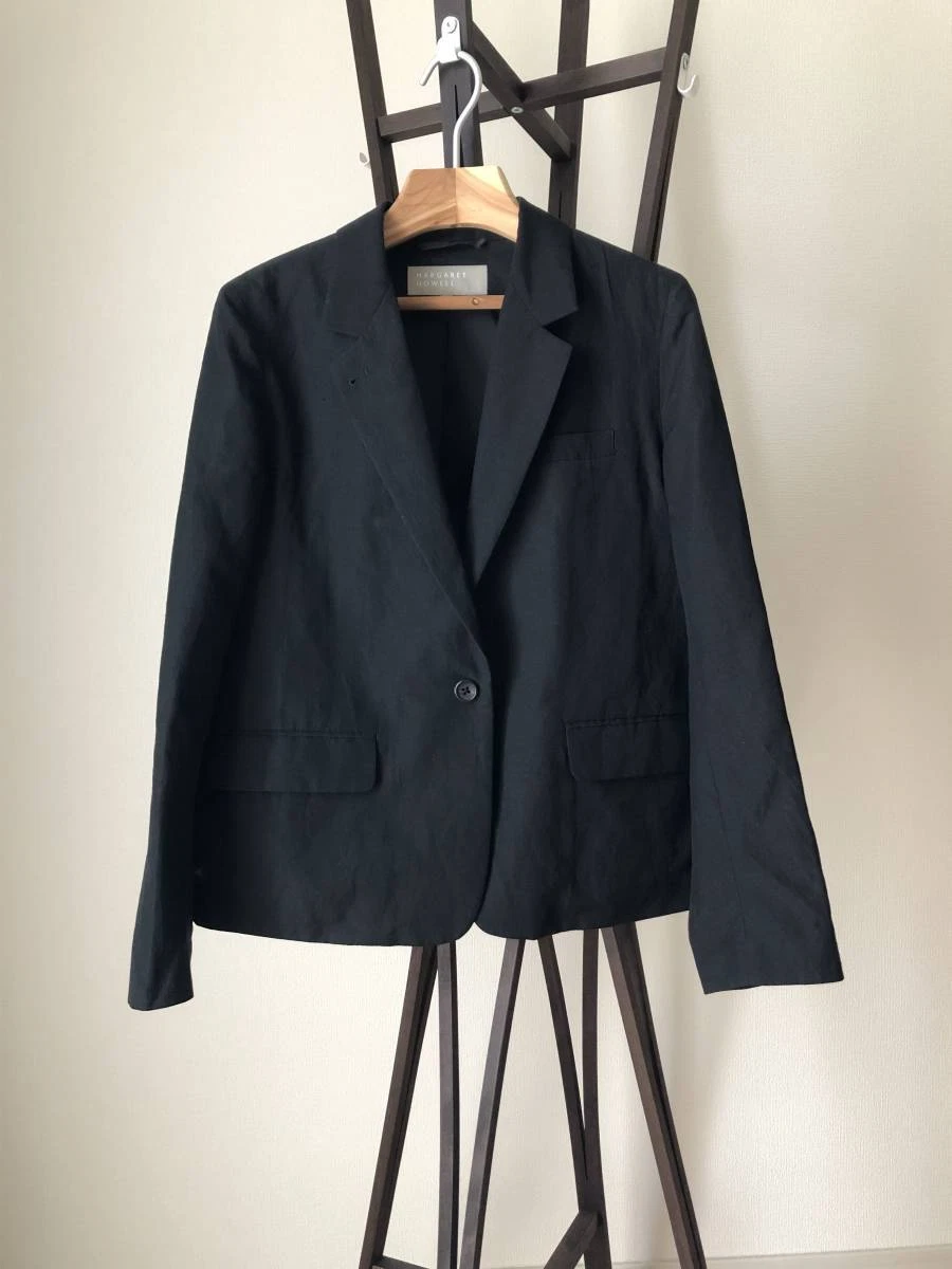 Margaret Howell Wool Linen Jacket Size 3 Women Black