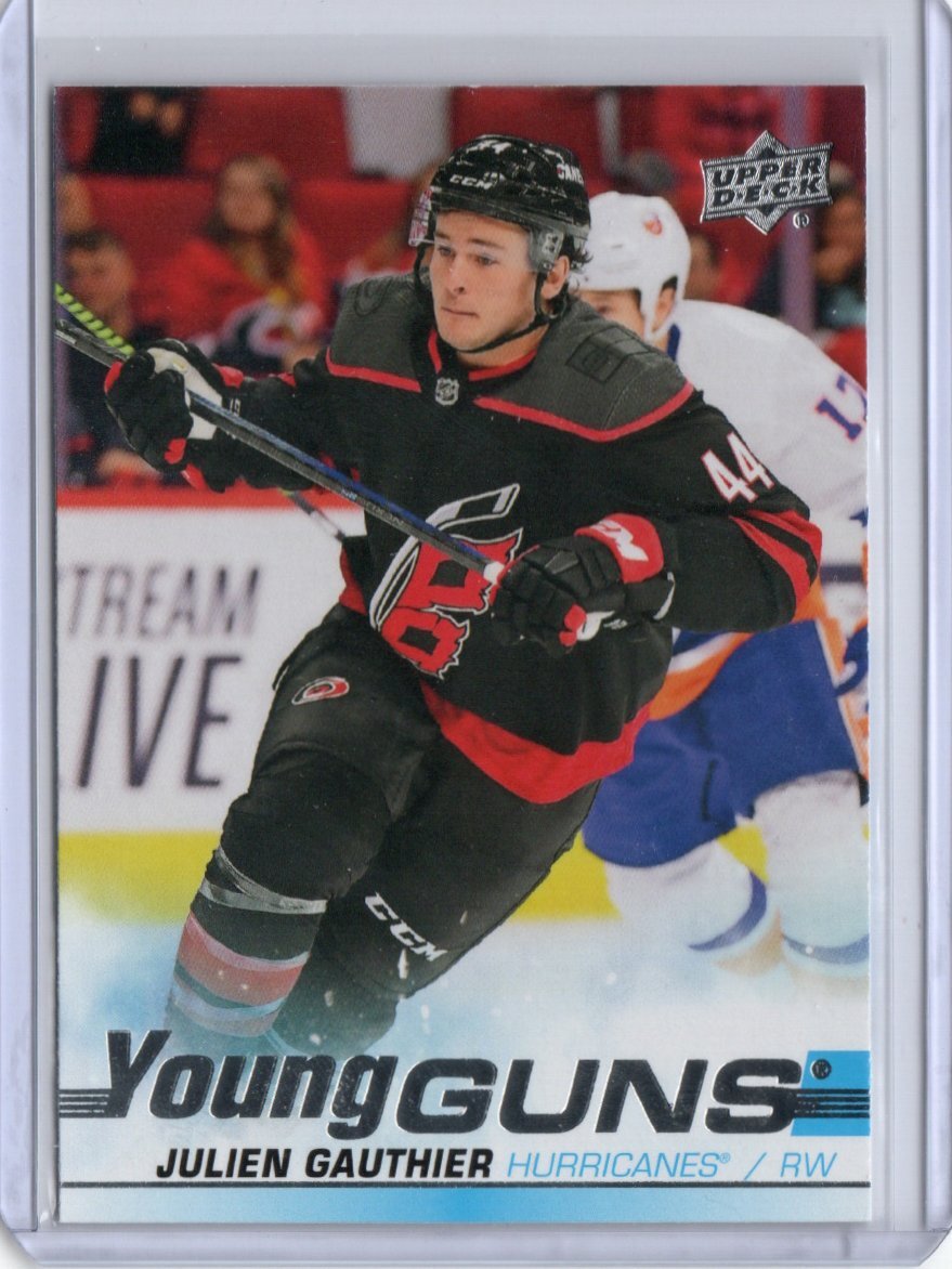 2019-20 Upper Deck #498 Julien Gauthier Young Guns RC