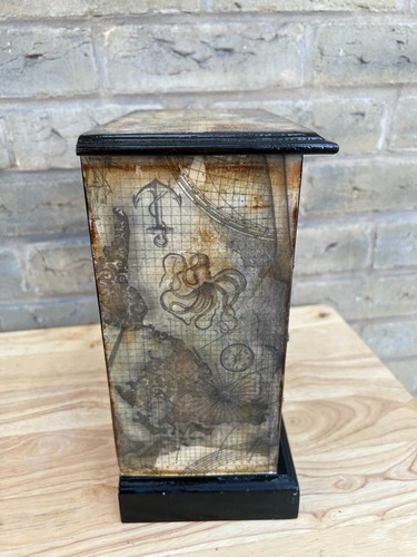 Steampunk inspired Wooden Wardrobe style Jewellery Box 26cm x 21cm x 13cm - Picture 9 of 10