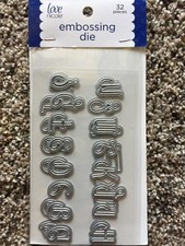 Love Nicole Embossing Die Fancy Alphabet 32 dies STC0295 NEW