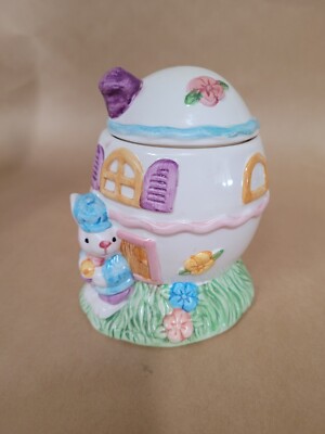 Easter Cottage Egg Bunny Box Boy Rabbit 15939 ABC Distributing Inc Original Box