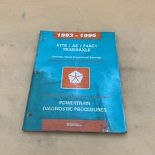 1993-95 41TE/AE/F4aac1 Transaxle Powertrain Diagnostic Procedures Manual