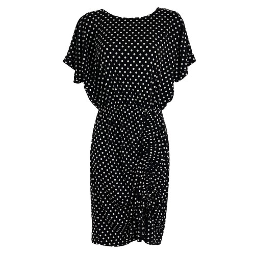 halter black and white dress The Cruella Dress: Halter Black & White Striped Maxi Dress Small main image 1