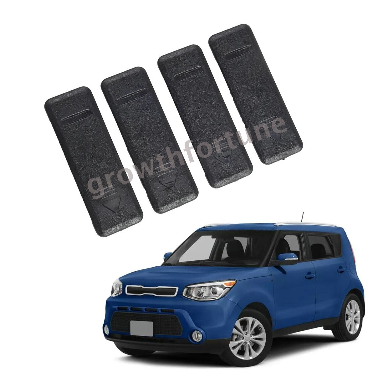 4Pcs/Set Roof Molding Cover Cap Replacement For Kia Soul 2014-2019 87214-B2000