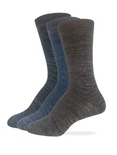 Wrangler Ladies Flat Knit Marl Casual Dress Crew Socks 3 Pair Pack