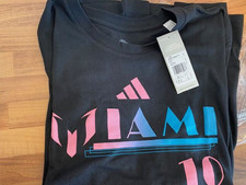 Adidas Messi Miami Shirt schwarz / neu