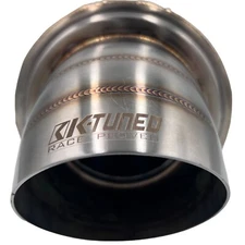 K-Tuned Turndown Muffler 304 stainless steel brushed Alloy In 3" Out 3"