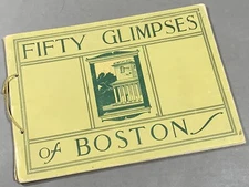 Fifty Glimpses of Boston ~ 1900 Souvenir Book Images ~ Rand McNally & Co.