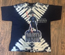 Vintage Darth Maul Shirt Star Wars Episode 1 Phantom Menace Tie Dye Youth Large