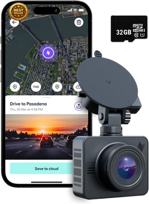 BEAM GPS Dash Cam Car Camera 32GB SD Cloud 24H Parking Mode Wireless App