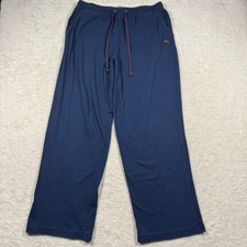 Tommy Bahama Mens Navy Blue Cotton Blend Lounge Pajama Pants Marlin Logo Large
