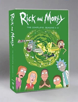 Rick and Morty : Complete Series, Season 1-8 (DVD , 16-Disc Box Set) New