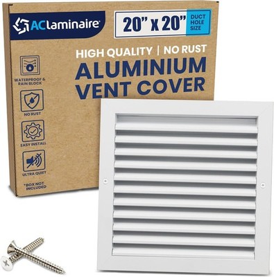 20'' x 20'' (DUCT SIZE) Aluminum Air Return Vent Cover for Home HVAC Grille