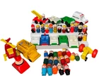 Vintage Little People Fisher Price HUGE LOT cars Trucks Helicopter Figures