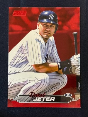 2025 Topps Stadium Club Baseball Derek Jeter Red New York Yankees