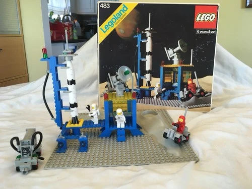 LEGO Alpha-1 Rocket Base 483 LEGOLAND Space Complete Set Box Instructions