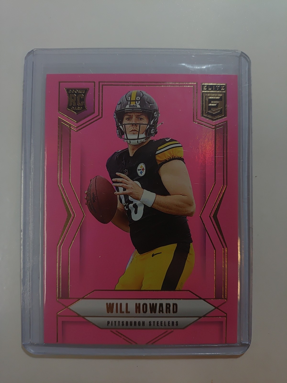 2025 Panini Donruss Elite - Rookies Will Howard #150 Pink Ink (RC)