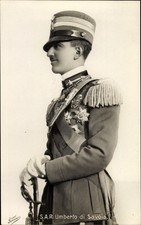 Ak Umberto II, König von Italien, Portrait in Uniform, Orden - 3737282