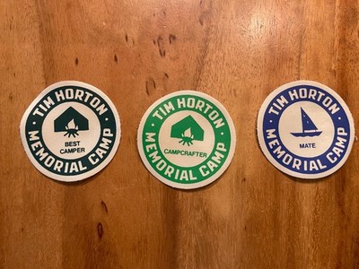 Tim Horton Memorial Camp Patch Lot 3 Campcrafter Best Camper Mate