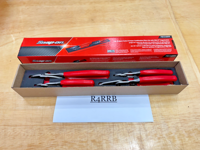 #ad Snap on Tools NEW RED 4pc Stipper Cutter Crimper Pliers Foam Set PWCS400FR $469.95