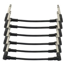 BokWin Pack Inch Guitar Patch Cables 1/4 inch TS Right Angle | Pedal Board 6