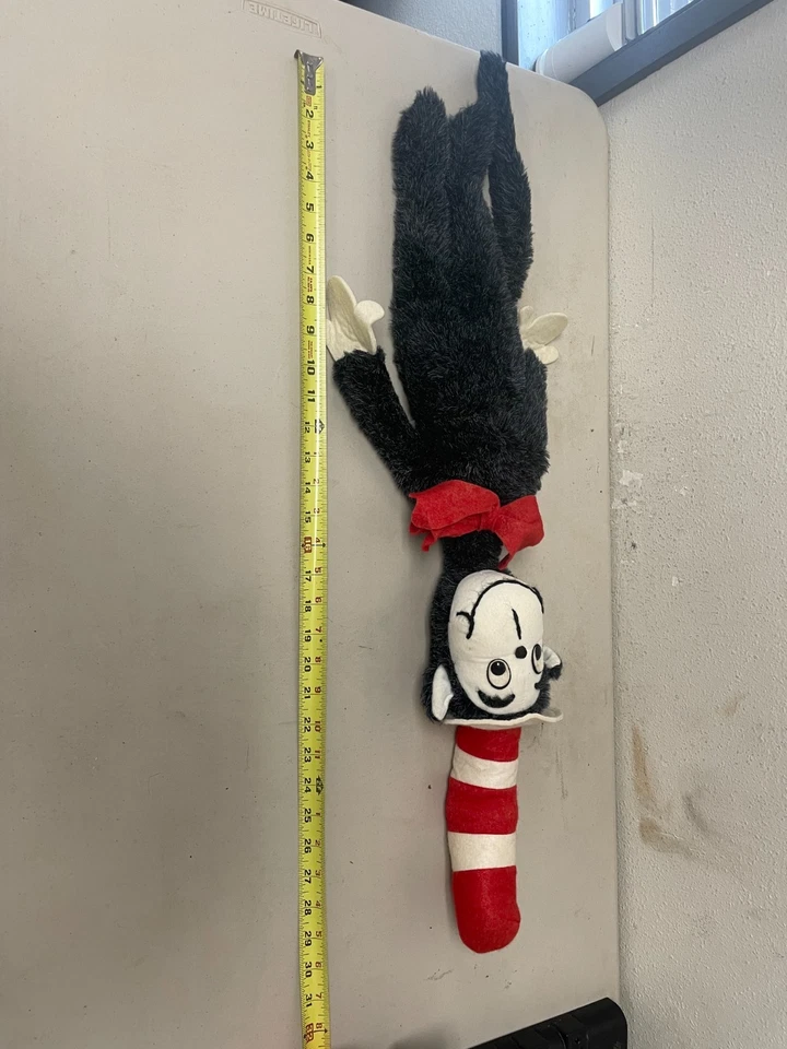 De colección 1983 Gato en el sombrero con paraguas Peluche Peluche Coleco Dr Seuss Foto 2 de 4