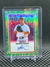 Rintaro Sasaki 2025 Leaf Vivid - Base Auto Green   #5/8 Stanford
