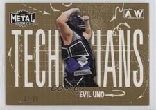 2022 Skybox Metal Universe AEW All Elite Wrestling Gold 22/25 Evil Uno #TN-9 1u6