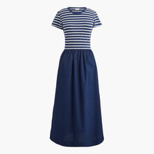 NEW J. Crew Factory Womens 2X Blue Striped Sh...