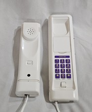 VINTAGE IN EXCELLENT CONDITION 1989 Swatch Twin Telephone - White and Purple