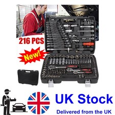 216PC Socket Wrench Set w/ Case Professional Tool box Mechanic Repair Tool