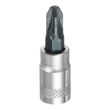 Pozi Bit Socket PZ3 1/4" Drive 1.5" Length S2 Steel Bit CR-V Socket