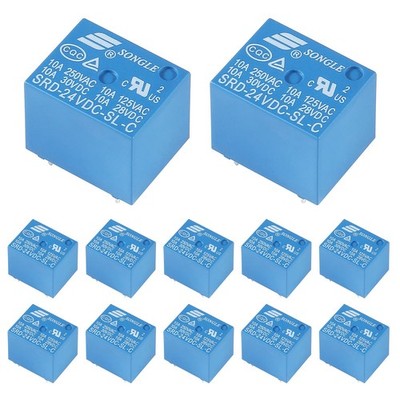12pcs SRD-24VDC-SL-C 24V 5-Pin SRD-24VDC-SL SRD-24VDC SRD-24V relays Conversi...