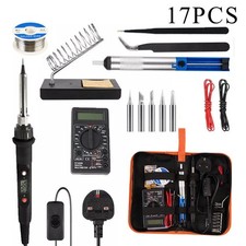 60/80W Soldering Iron Kit Electronics Welding Irons Solder Tools Adjustable Temp