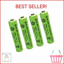 GSUIVEER Ni-mh AAA 600mAh 1.2V Triple A Rechargeable Batteries for Outdoor Garde