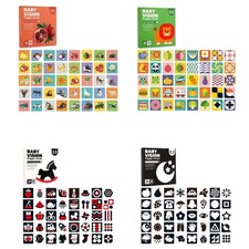 High Contrast Baby Flashcard Sensory Development Baby Visual Stimulation Card