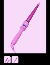 UNice Curling Iron Wand Fast Heating for Hair and Wigs (Pink)