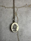 Vintage Costume Jewelry necklace, scrimshaw