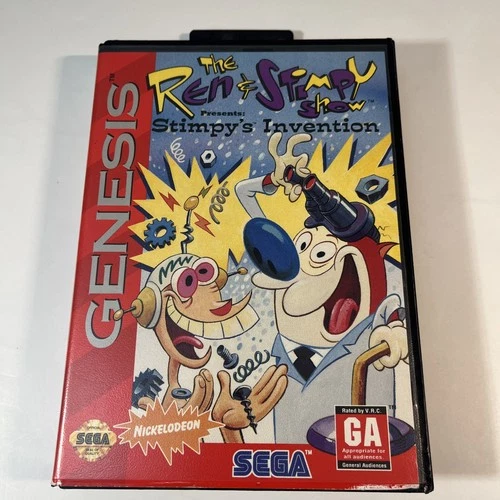 Ren & Stimpy Show Presents: Stimpy's Invention (Sega Genesis 1994) CIB Complete